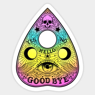 Ouija Planchette Board. All Seeing Eye Sticker